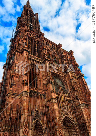 Strasbourg Cathedral or the Cathedral of Our Lady of Strasbourg in Strasbourg, France 117766497