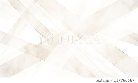 淡い茶色と白色の交差するラインの水彩イラスト背景 117766567