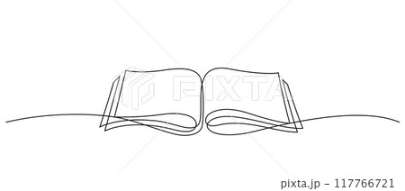 open book page continuous line drawing minimalist open book page continuous line drawing minimalist 117766721