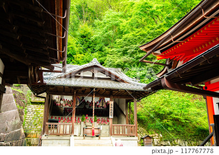 Views of Kiyomizu-dera temple in Kyoto, Japan 117767778