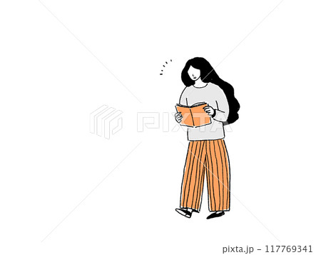 本を読む女性 本を読む女性 117769341