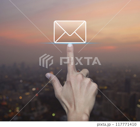Business contact us online concept Business contact us online concept 117771410