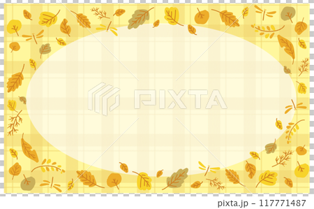Autumn cute background illustration frame material 117771487