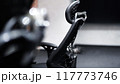 黒いビジネスチェアのアップ 117773746
