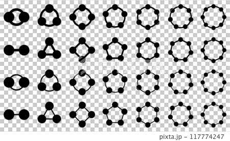 Vector illustration set of diagrams infographics representing different forms of circulation Vector illustration set of diagrams infographics representing different forms of circulation 117774247