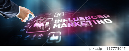 Influencer marketing concept. Business Internet concept 117775945