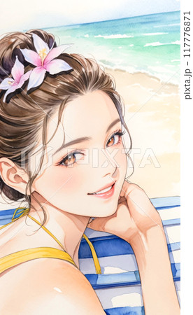 水着女性 117776871