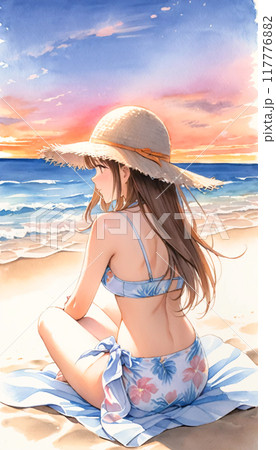 水着女性 水着女性 117776882