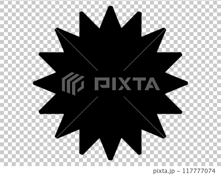 Illustration material of jagged concentrated lines Illustration material of jagged concentrated lines 117777074