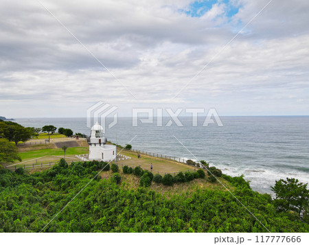 禄剛崎灯台　空撮 117777666