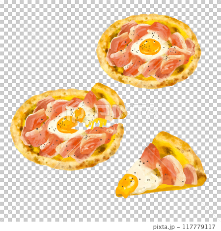 ピザのイラスト　ビスマルク 117779117