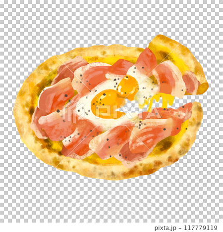 ピザのイラスト　ビスマルク 117779119