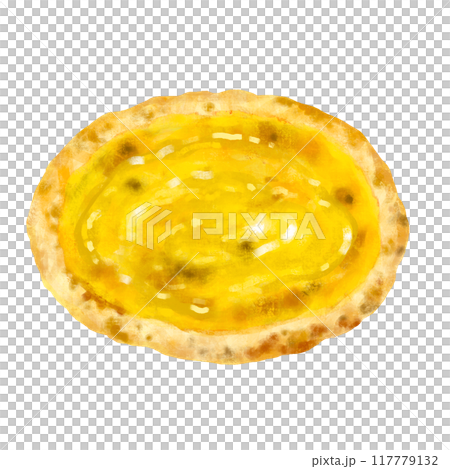 ピザのイラスト　クアトロフォルマッジ 117779132