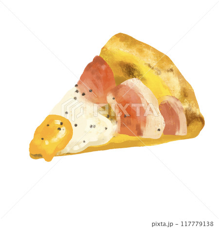 ピザのイラスト ビスマルク ピザのイラスト ビスマルク 117779138
