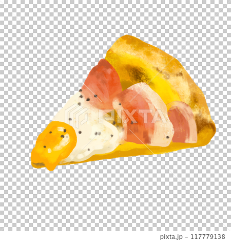 ピザのイラスト ビスマルク ピザのイラスト ビスマルク 117779138