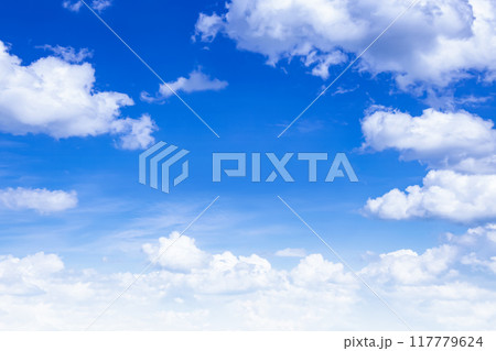 青空と白い雲 青空と白い雲 117779624