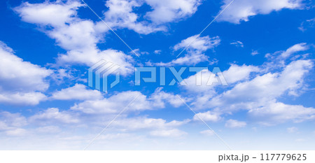 青空と白い雲 青空と白い雲 117779625