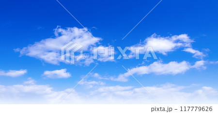 青空と白い雲 青空と白い雲 117779626