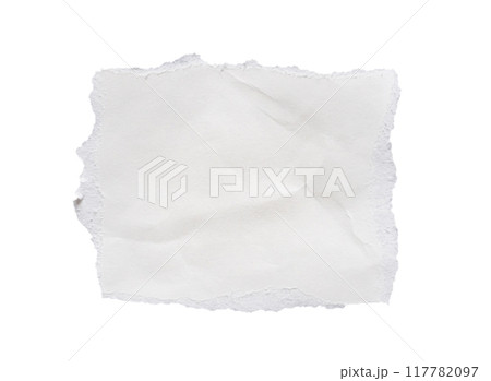 piece of white paper tear isolated on white background piece of white paper tear isolated on white background 117782097
