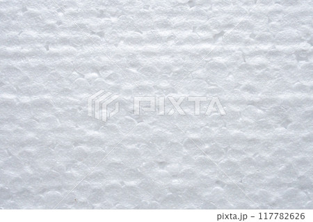 White polystyrene foam texture background 117782626