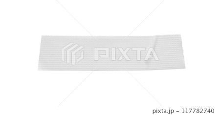 White adhesive sticky tapes isolated on white background White adhesive sticky tapes isolated on white background 117782740