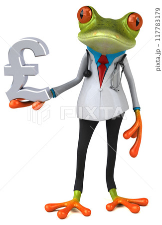 Frog doctor - 3D Illustration Frog doctor - 3D Illustration 117783179