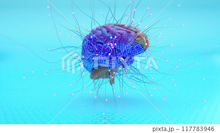 Abstract art of the brain 117783946