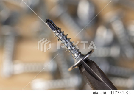 steel self-tapping screws for working with wooden products 117784102