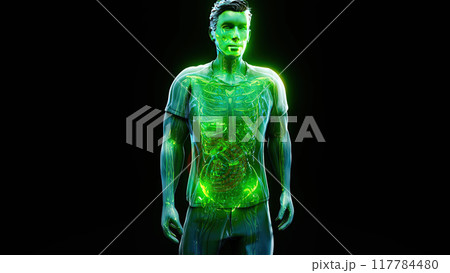 Abstract illustration of back painのイラスト素材 [117784480] - PIXTA