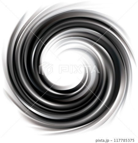 Vector black backdrop of swirling texture 117785375