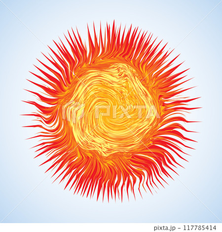 Abstract background. Explosion. Vector drawing 117785414