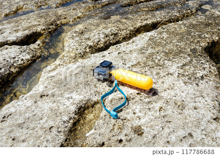 Compact underwater camera. Compact underwater camera. 117786688
