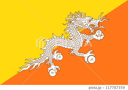Bhutan - flag 117787359