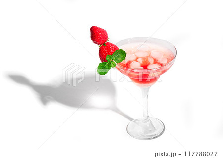 Strawberry Martini or Daiquiri  Cocktail Drink 117788027