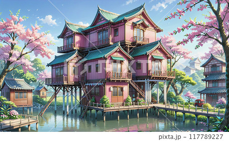 「継ぎ足し増築の木造家屋」 117789227