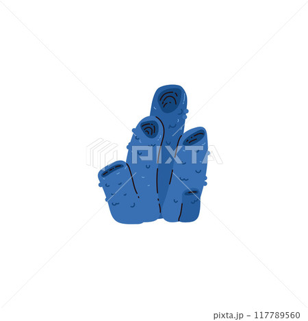 Dark blue coral. Aplysina Fistularis. 117789560