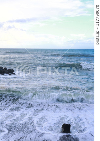 台風の波 117790070