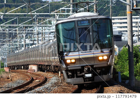 【JR西日本】223系2000番台 新快速(JR京都線:島本〜山崎) 【JR西日本】223系2000番台 新快速(JR京都線:島本〜山崎) 117791479