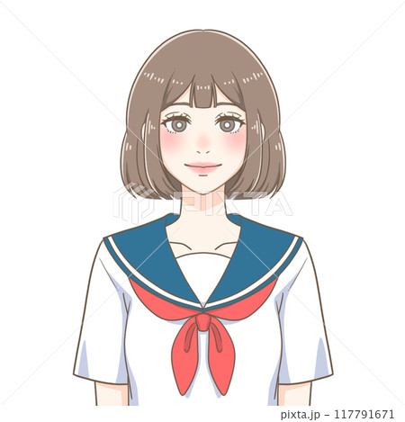 セーラー服の女子高生 117791671
