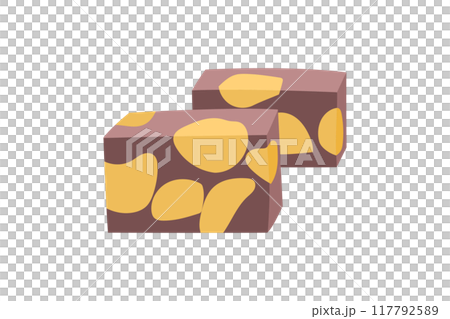 Illustration of chestnut yokan 117792589