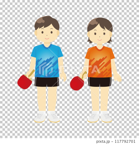 卓球部のイラスト 卓球部のイラスト 117792701