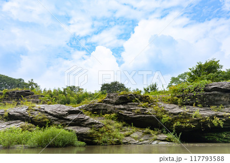 埼玉県秩父郡長瀞町　長瀞ライン下り(増水時) 117793588