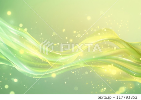 波をイメージした柔らかい曲線のグラフィック（壁紙・光沢・きらめき・音楽・ファンタジー・ラグジュアリー 117793852