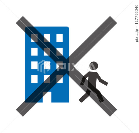 離職の防止_ブルー 離職の防止_ブルー 117795346