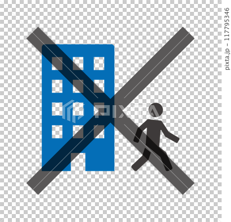 離職の防止_ブルー 離職の防止_ブルー 117795346
