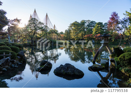 朝の兼六園の風景 朝の兼六園の風景 117795538