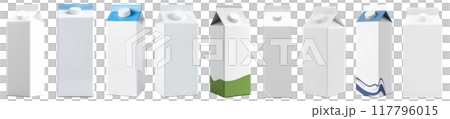 Milk carton set Milk carton set 117796015