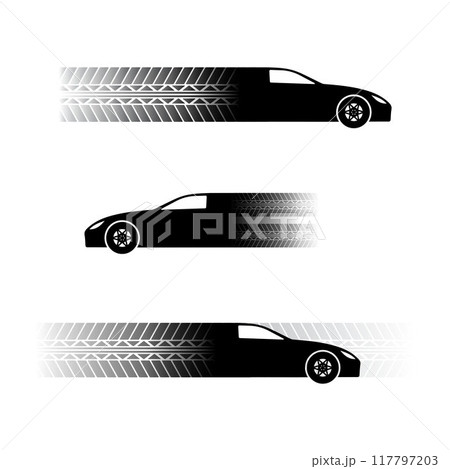 Tire track car vehicle Tire track car vehicle 117797203