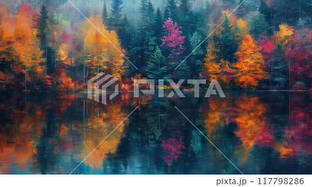 秋の紅葉 117798286