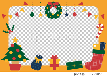 Christmas cute frame 117798550